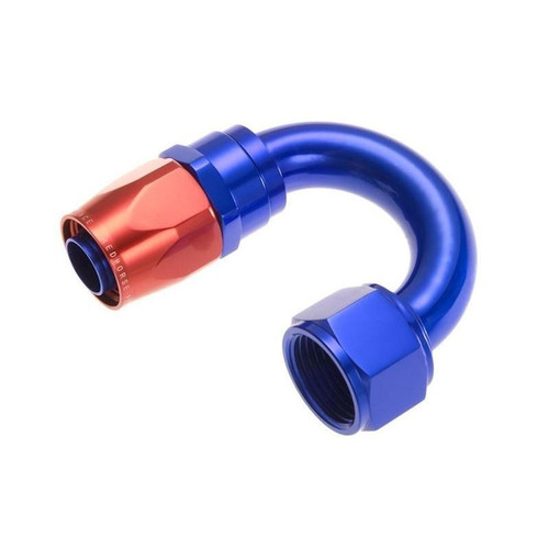 Redhorse 1180-10-1 Hose Fitting, -10 AN Female to 120 Degree Hose, Swivel, Red/Blue