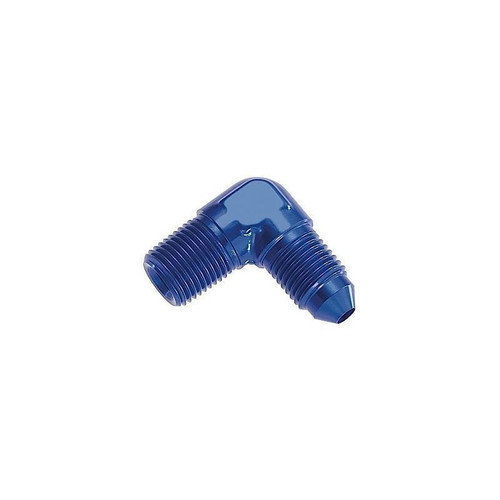 Redhorse 822-06-08-1 Fitting -06 AN to 1/2 in. NPT, 90 Degree, Aluminum, Blue
