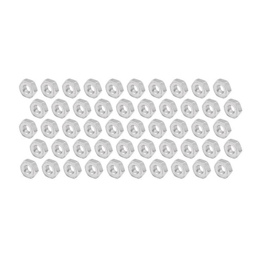 Allstar ALL18278-50 Jam Nuts 1/2-20 in. Right Hand Aluminum, Pack of 50