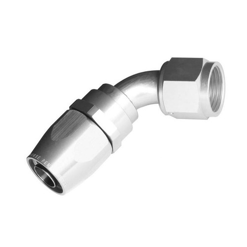 Redhorse 1060-06-5 Hose Fitting, -6 AN Female to 60 Degree Hose, Swivel, Clear