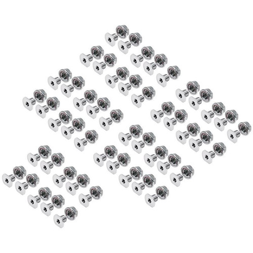 Allstar ALL18548-50 Threaded Nut Insert, 1/4-20 in. 3/8 in. OD, Aluminum, Pack of 50