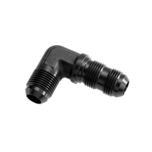 Redhorse 833-06-2 Bulkhead Fitting, -06 AN, 90 Degree, Black, Aluminum, Each