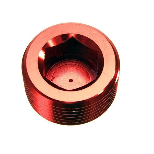 Redhorse 932-08-3 1/2 NPT Pipe Plug Each, Red Anodized