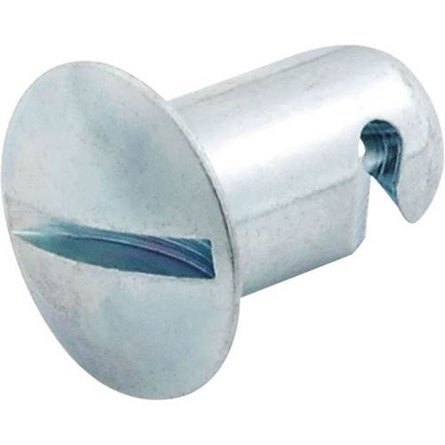 Allstar ALL19282 Quick Turn Button, 7/16 in. Oval Slotted, 0.4 in Length, Aluminum, Clear, Pack of 50