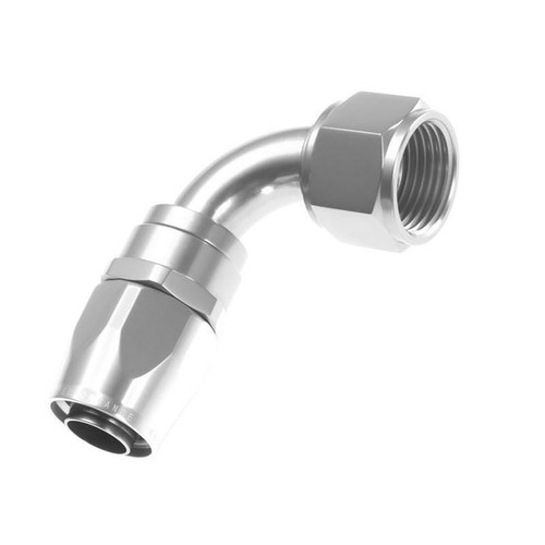 Redhorse 1090-06-5 Hose Fitting, -6 AN Female to 90 Degree Hose, Swivel, Clear, Each