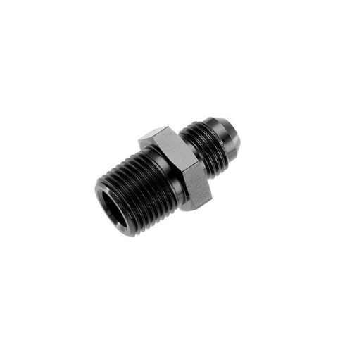 Redhorse 816-12-16-2 Fitting -12 AN To 1 in. NPT, Straight, Aluminum, Black