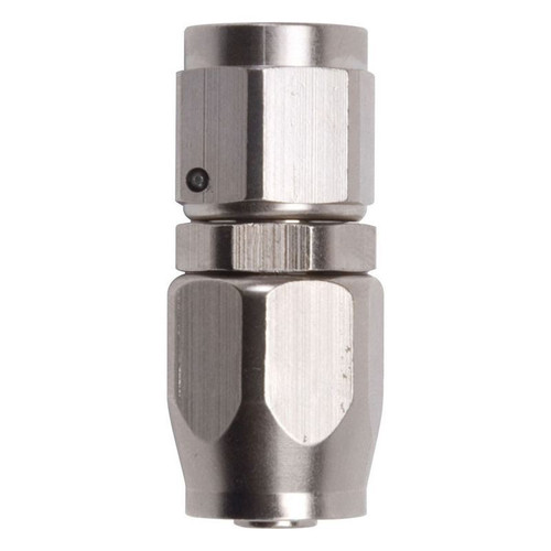 Russell 610011 -04 AN to Hose End, Straight, Aluminum. Nickel Anodized