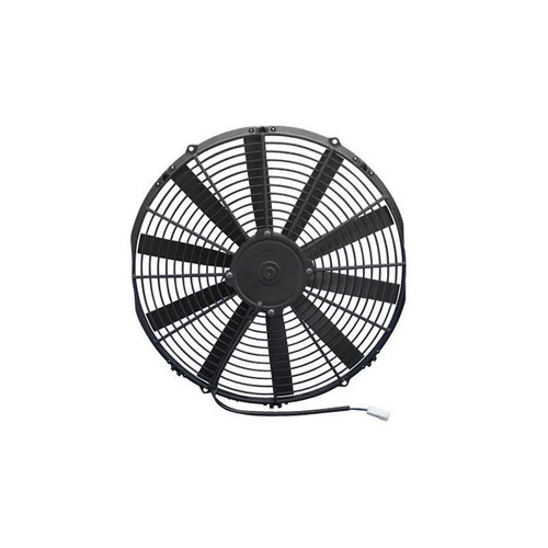 SPAL 30100400 16 in. Diameter Electric Fan, Puller 1298 CFM, Straight Blades, Plastic, Each
