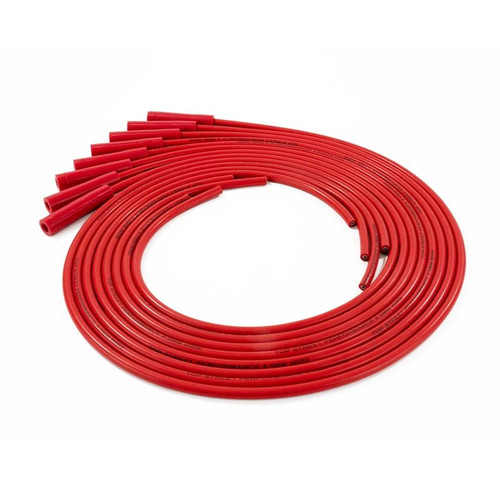 TSP 85280 8.5mm Universal Red Ignition Wires with 180 Degree Plug Boots