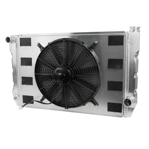 TSP HC9511 Universal Aluminum Radiator, W/16 in. Fan, Core; 26 1/4 in. x 19 1/4 in. x 2 1/4 in.