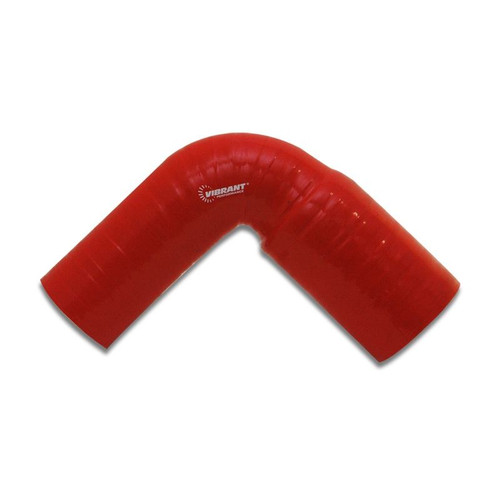 Vibrant Performance 2782R 90 Degree Reducer Elbow, 2.5 in. I.D. x 3 in. I.D. x 3.5 in. Long, Red