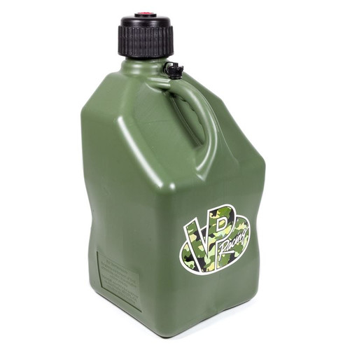 VP Fuel 3842 5 Gallon, Green Utility Jug, O-Ring Seal Screw-On Cap, Vent, Square, Plastic