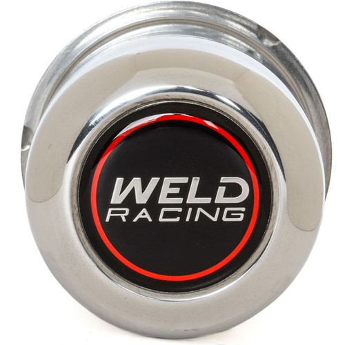 Weld P605-5083 Center Cap, 3.175 in. OD, Push Through, Aluminum, Polished, Each