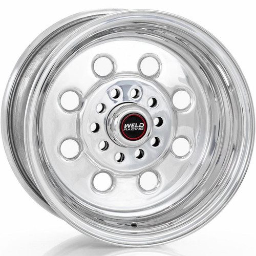 Weld 90-515350 Draglite Series Wheel, 15 in. x 15 in., 5 x 4.5/5 x 4.75 in Bolt Circle, Polished