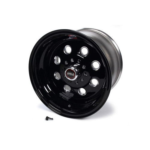 Weld 90B-58346 Draglite Series Wheel, 15 in. x 8 in., 5 x 4.5/5 x 4.75 in Bolt Circle, Black