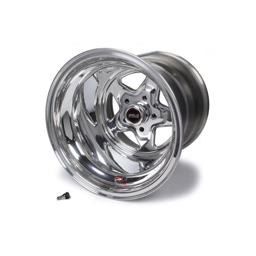 Weld 96-515284 Pro Star Series Wheel, 15 in. x 15 in., 5 x 4.75 in Bolt Circle, Polished