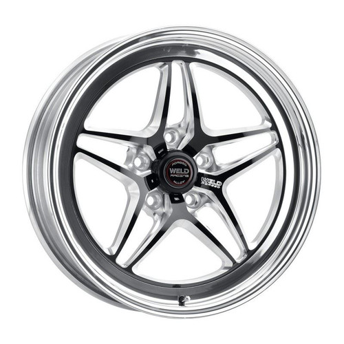 Weld 81HB7050B22A S81 Wheel, 17 in. x 5 in., 5 x 4.75 in. Bolt Pattern, Black/Polished, Aluminum