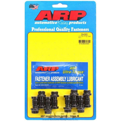 ARP 204-3002 Volkswagen 02A, Pro Ring Gear Bolts, 12-Point, M10 x 1.25 Thread, Chromoly
