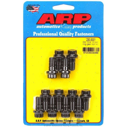 ARP 230-3001 GM 8.2, 8.5, 8.6, 8.875 in. Pro Ring Gear Bolts, 12-Point, 3/8-24 in. Thread, Chromoly