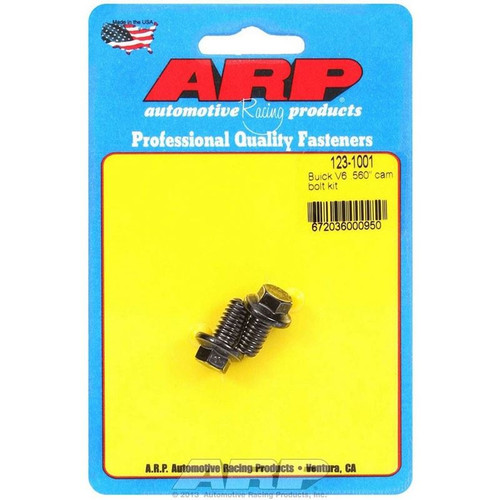 ARP 123-1001 GM V6, Cam Bolts, Hex, 5/16-18 in. Thread, Chromoly, Black, Each