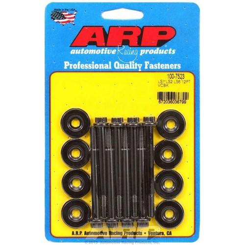 ARP 100-7523 LS, Valve Cover Bolt Kit, 2.755 in. Long, 12-Point, Chromoly, Set of 8