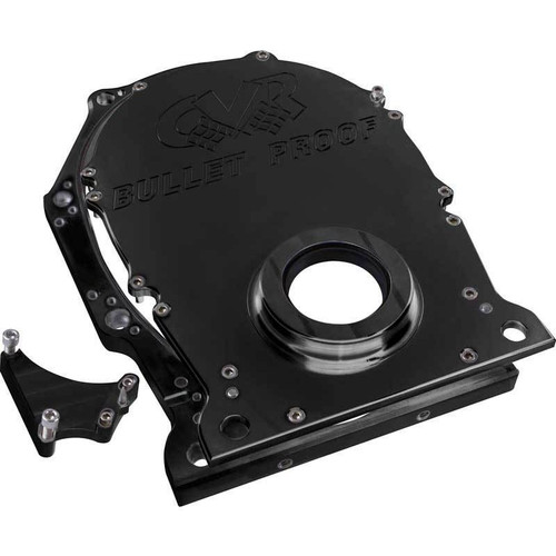 CVR TC2440BK TC2440BK Mopar Big Block Timing Cover, Aluminum, 2-Piece, Black Anodized