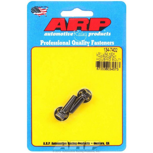 ARP 134-7402 LS, Thermostat Housing Bolts, Hex, M8 Male Thread, w/ Washers, Steel, Kit