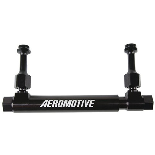 Aeromotive 14201 Dual Action Adjustable Fuel Log, Aluminum, Black Anodized