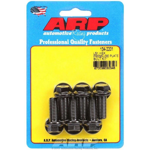 ARP 134-2201 LS, High Performance Pressure Plate Bolt Kit, M10 x 1.5 Thread, Hex, Chromoly