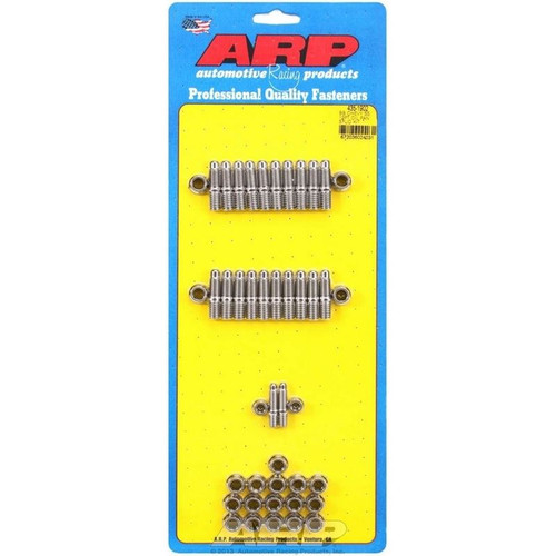 ARP 435-1902 BB Chevy, Oil Pan Stud Kit, Standard 12-Point, Stainless Steel, Polished