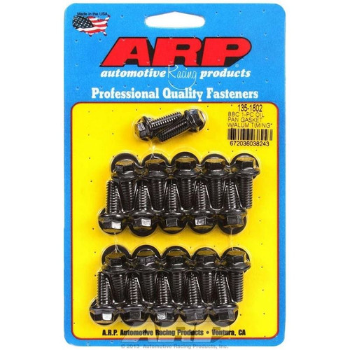 ARP 135-1802 Mopar Hemi Gen III, Oil Pan Bolt Kit, Hex Head, Steel, Black Oxide