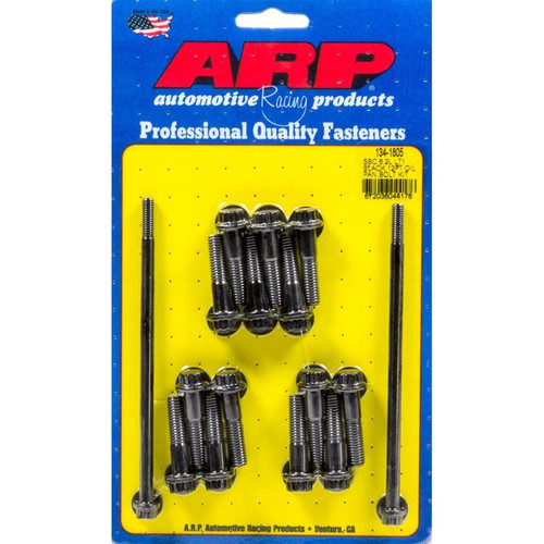 ARP 134-1805 SB Chevy, Oil Pan Bolt Kit, Flanged 12-Point, Chromoly, Black Oxide