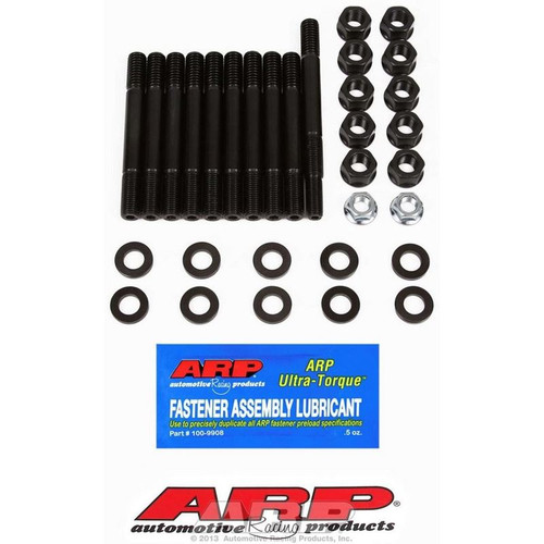 ARP 154-5407 Small Block Ford 2-Bolt Main Studs, Hex Nut, Chromoly, Black Oxide, Kit