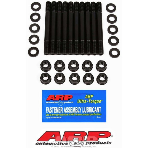 ARP 154-5408 Small Block Ford 2-Bolt Main Studs, Hex Nut, Chromoly, Black Oxide, Kit