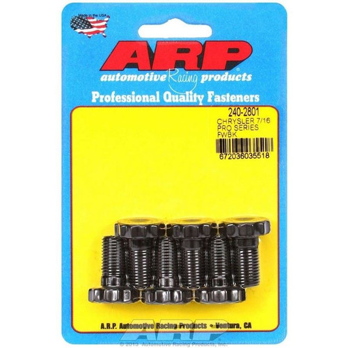 ARP 240-2801 Mopar Pro Series Flywheel Bolts, 7/16-20 in. in. Thread, 2-Piece Main, 12-Point Head