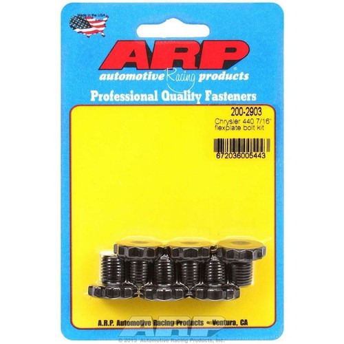 ARP 200-2903 Mopar Pro Series Flexplate Bolts, 7/16-20 in. Thread, .500 in Long, 1-Piece Main, 12-Point Head, Steel