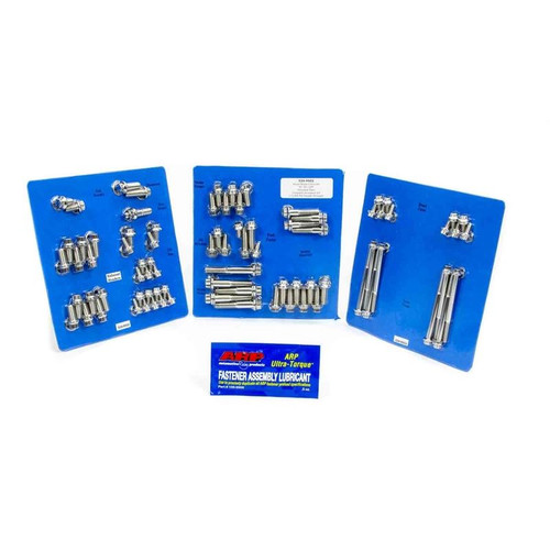 ARP 534-9502 SB Chevy, Engine Fastener Kit, 12-Point, Stainless Steel, Polished