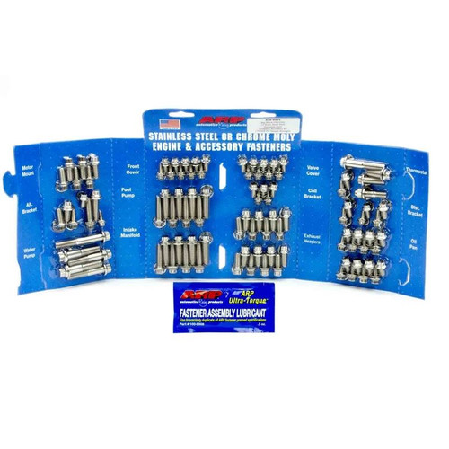 ARP 535-9501 BB Chevy, Engine Fastener Kit, 12-Point, Stainless Steel, Polished