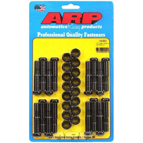 ARP 144-6401 SB Mopar, High Performance Connecting Rod Bolts, Hex, Wave-Loc, Chromoly, Set of 16