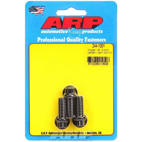 ARP 244-1001 Mopar B/RB, Cam Bolts, 12-Point, 3/8-16 in. Thread, Chromoly, Set of 3