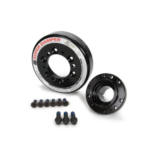 ATI 917215 Chevy LS Super Damper, 6.325 in. SFI, Steel/Aluminum, Black, Internal Balance