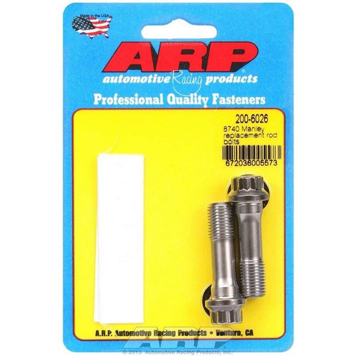 ARP 200-6026 BB/SB Chevy, Pro Connecting Rod Bolts, 12-Point, Chromoly, Pair