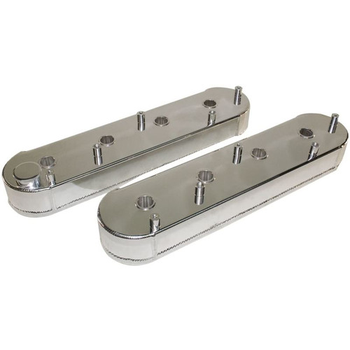 PRW 4034631 GM LS Polished Valve Covers, w/ Coil Stand-Offs, Modified for Racing Rockers