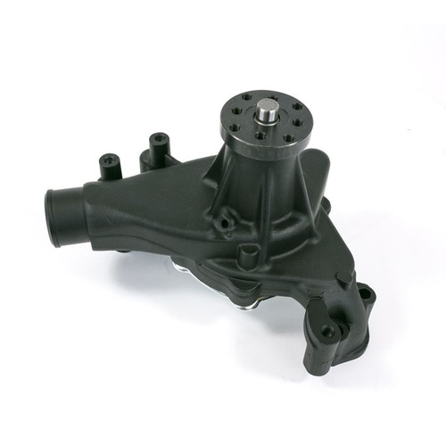 TSP HC8014BK Chevy Small Block Mechanical Water Pump, Long, Reverse Rotation High-Flow, Black