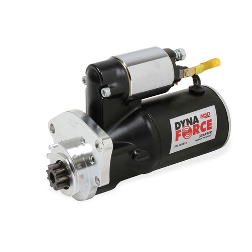 MSD 509813 DynaForce Mini High Torque Starter, Mopar B, RB, LA Engines, 4.4:1, Adjustable, Black