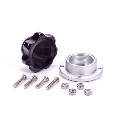 Allstar Performance ALL36181 Filler Cap Black with Bolt-In Alum Bung Small