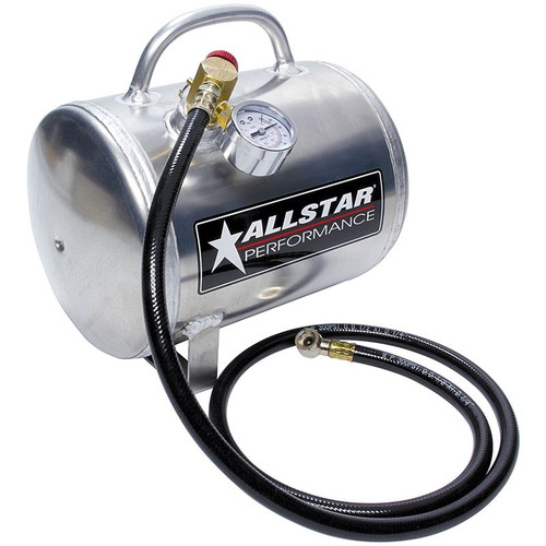 Allstar Performance ALL10531 Aluminum Air Tank 6 in. x 12 in. Horizontal, 1 1/2 Gallon