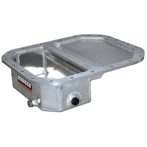 Moroso 20942 Mazda Rotary 1.3L, Street/Strip Oil Pan, Front Sump, 6.25 Quarts, Aluminum