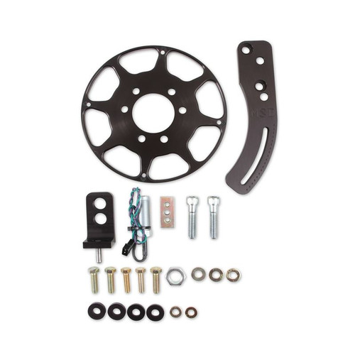 MSD Ignition 86203 BBC Flying Magnet Crank Trigger Kit, 8.000 in. Balancer, Black