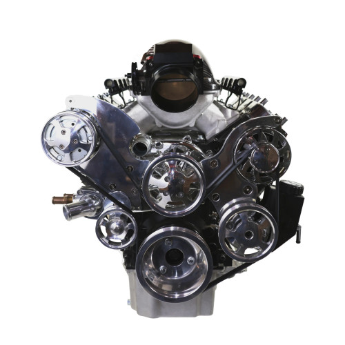 TSP 81200X LS1, LS2, LS6 Serpentine Belt Front Drive System W/Reservoir, Polished